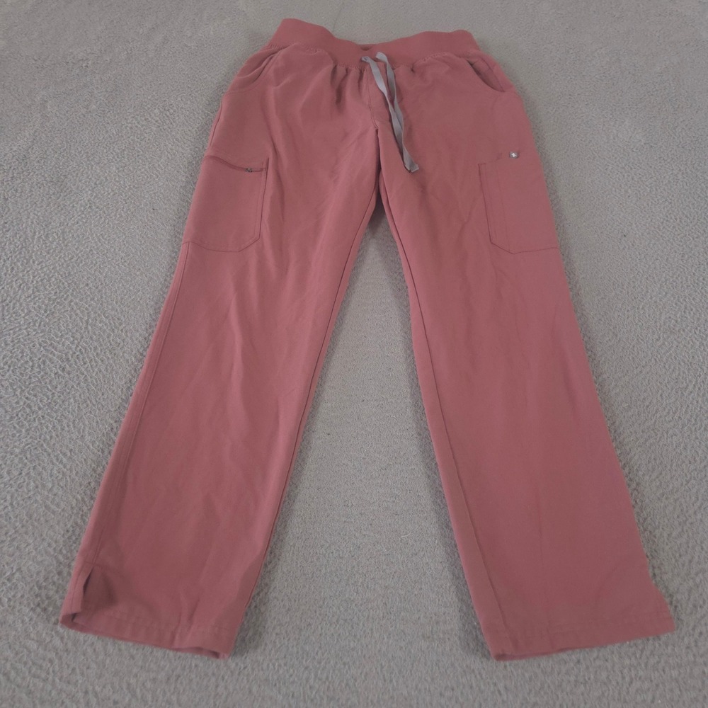 FIGS Scrub Pants Womens S Blush Yola High-Rise Skinny Leg FIONx Stretch Cargo